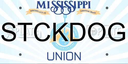 STCKDOG Mississippi License Plate