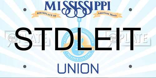STDLEIT Mississippi License Plate