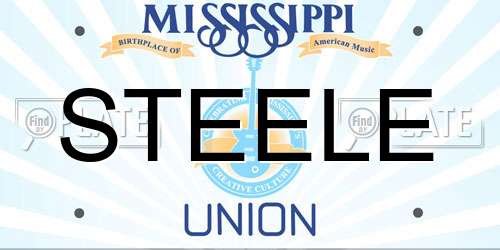 STEELE Mississippi License Plate