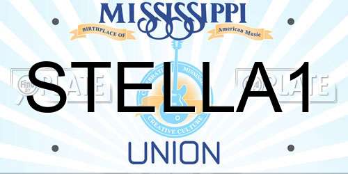 STELLA1 Mississippi License Plate