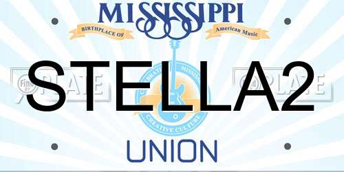 STELLA2 Mississippi License Plate