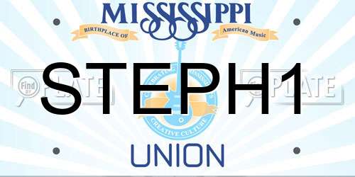 STEPH1 Mississippi License Plate