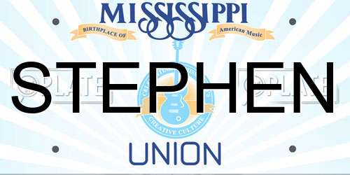 STEPHEN Mississippi License Plate