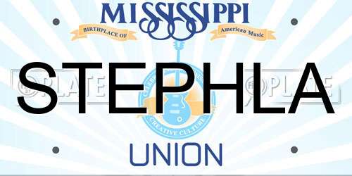 STEPHLA Mississippi License Plate