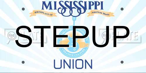 STEPUP Mississippi License Plate