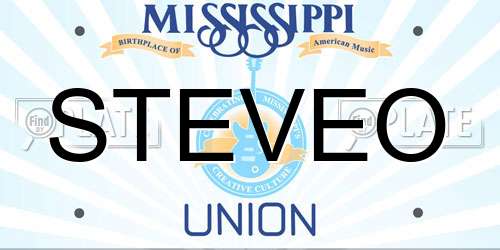 STEVEO Mississippi License Plate