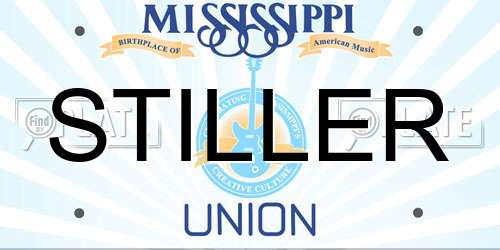 STILLER Mississippi License Plate