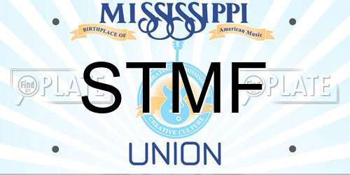 STMF Mississippi License Plate