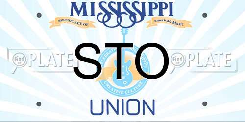STO Mississippi License Plate