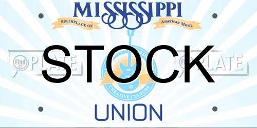STOCK Mississippi License Plate