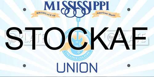 STOCKAF Mississippi License Plate