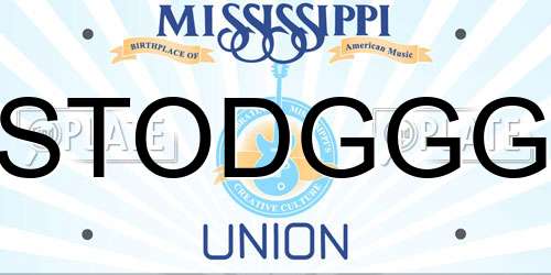 STODGGG Mississippi License Plate