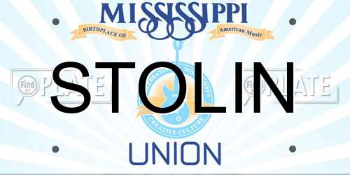 STOLIN Mississippi License Plate