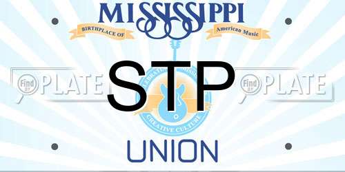 STP Mississippi License Plate