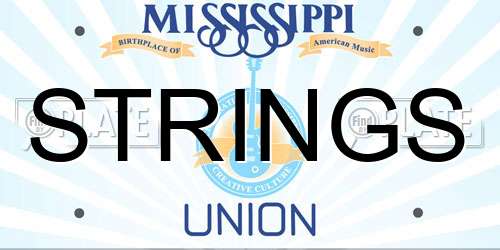 STRINGS Mississippi License Plate