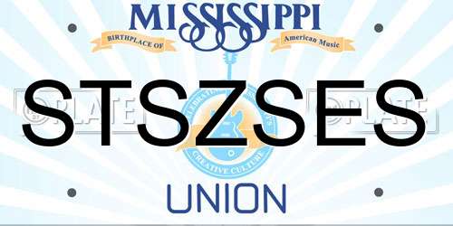 STSZSES Mississippi License Plate