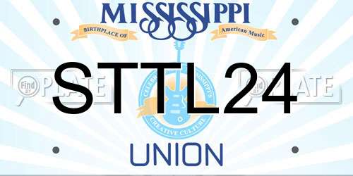 STTL24 Mississippi License Plate