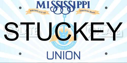 STUCKEY Mississippi License Plate