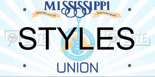 STYLES Mississippi License Plate