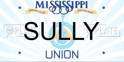 SULLY Mississippi License Plate