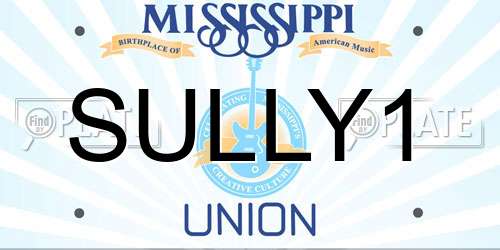 SULLY1 Mississippi License Plate