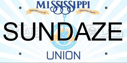 SUNDAZE Mississippi License Plate