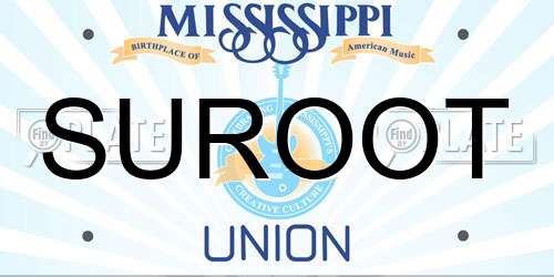 SUROOT Mississippi License Plate