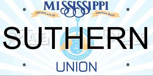 SUTHERN Mississippi License Plate