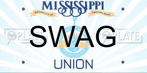 SWAG Mississippi License Plate