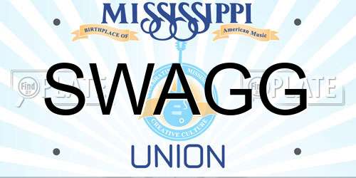 SWAGG Mississippi License Plate