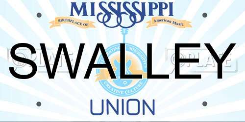 SWALLEY Mississippi License Plate