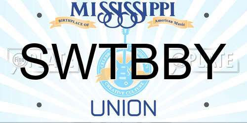 SWTBBY Mississippi License Plate