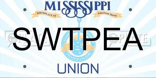 SWTPEA Mississippi License Plate