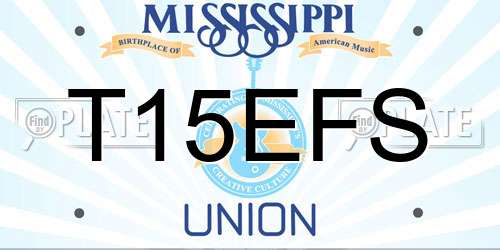 T15EFS Mississippi License Plate