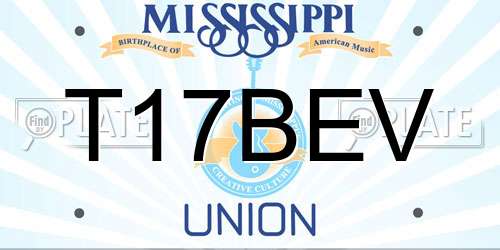 T17BEV Mississippi License Plate