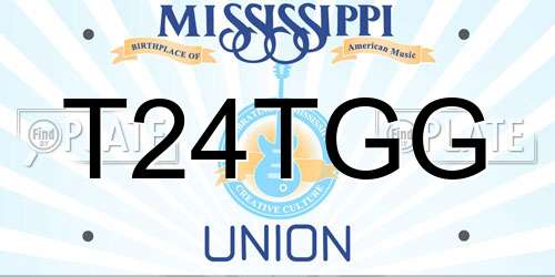 T24TGG Mississippi License Plate