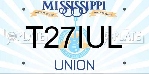 T27IUL Mississippi License Plate