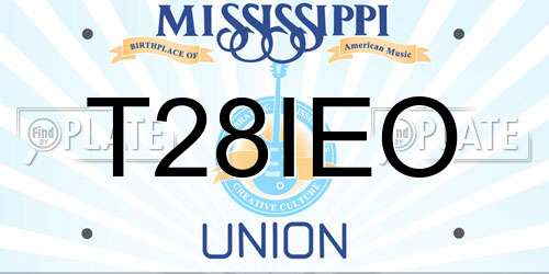 T28IEO Mississippi License Plate