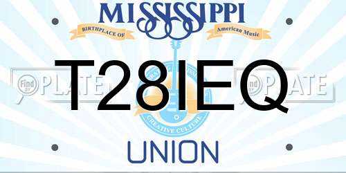 T28IEQ Mississippi License Plate