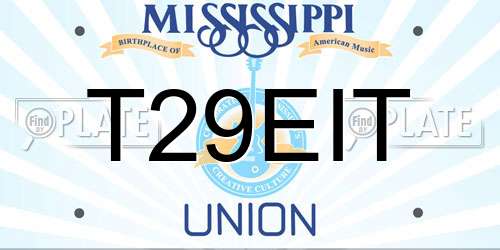 T29EIT Mississippi License Plate