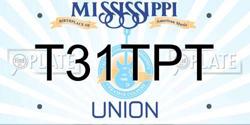T31TPT Mississippi License Plate