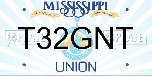 T32GNT Mississippi License Plate