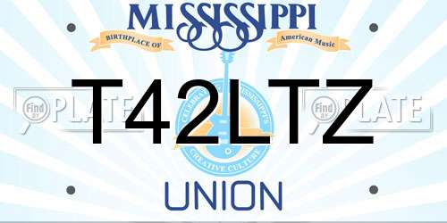 T42LTZ Mississippi License Plate