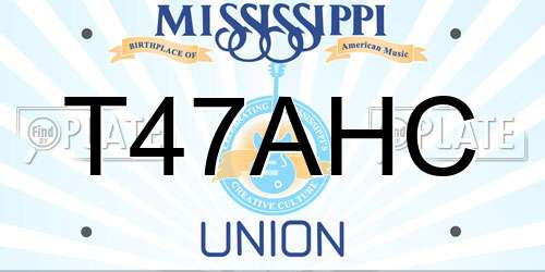T47AHC Mississippi License Plate