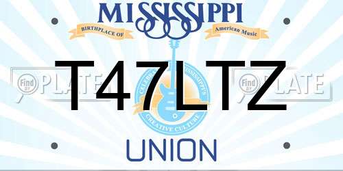 T47LTZ Mississippi License Plate