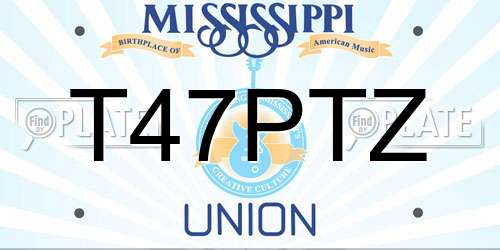 T47PTZ Mississippi License Plate