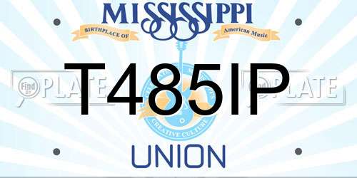 T485IP Mississippi License Plate