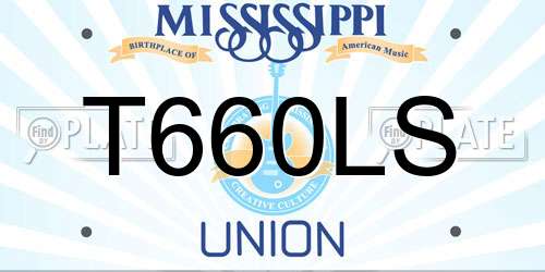 T660LS Mississippi License Plate