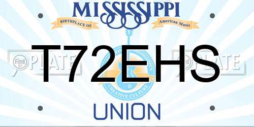 T72EHS Mississippi License Plate