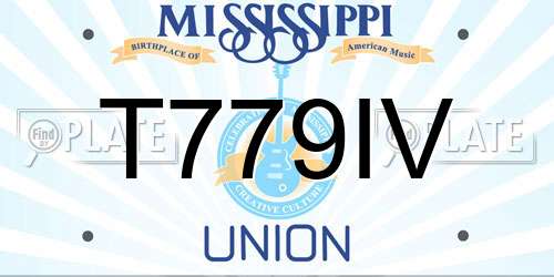 T779IV Mississippi License Plate